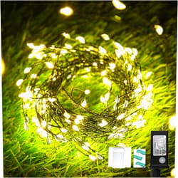 Dailyart Fairy Lights Plug in, 200 Led Fairy String Lights 19Ft Mini Warm Fairy Lights with Timer Small Twinkle Lights Waterproof Fairy Lights for Bedroom Outdoor Indoor Wedding Decorative,Green Wire