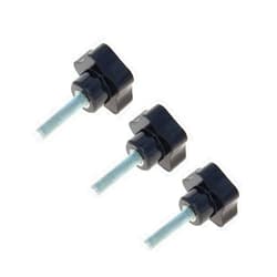 Othmro 3PCS Star Knob Grip M8x35mm Male Thread Steel Zinc Stud Replacement PP