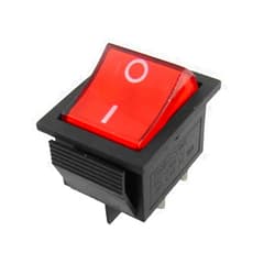 YXQ Red Light 4 Pin DPST ON/OFF Snap in Rocker Switch 16A/250V 20A/125V AC
