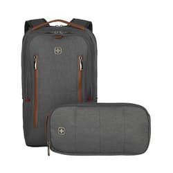 Wenger City Upgrade Laptop Backpack with Cross Body Day Bag 40.64 cm 16 Inches Grey