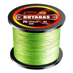 RUYADAS Braided Fishing Line, Abrasion Resistant - Zero Stretch - Superior Knot Strength - 4 Strand 8 Strand Super Strong Braided Lines, 10LB-80LB, 328-1093 Yards.