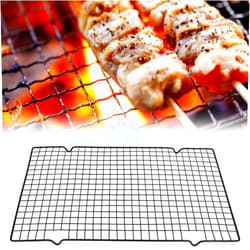 Pilipane Carbon Baking Net,Rectangle BBQ Wire Mesh, BBQ Grill Net Baking Mesh Mats Barbecue Grill Net, Camping Picnic Tool for Ourdoor Picnic, BBQ, Rectangle BBQ Wire Mesh,Carbon Baking Net, BBQ GriBarbec