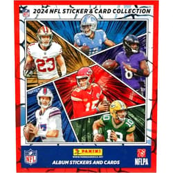 Generic 2024 Panini Football Sticker Collection Unopened Box with 50 Packs Containing 250 Stickers and 50 Cards Total with Rookies and Stars