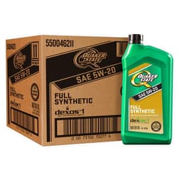 Quaker State Full Synthetic 5W-20 Motor Oil, 1 Quart (6 Pack)