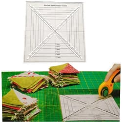 HONEYSEW Easy Half-Square Triangles Template Ruler for Sewing Quilting