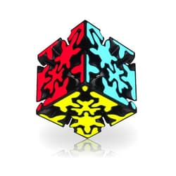Willking Crazy Gear Cube 3x3 with Three-Dimensional Gear Structure, Embedded Tile Design Magic Cube 3x3x3 Puzzles Toys (57mm), Suitable for Brain Development Puzzle Games for Children and Adults