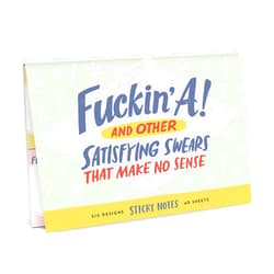 Em & Friends F*ckin' A Sticky Note Packet, 6 Sticky Note Pads Set, 2.75 x 2.75-Inches and 40-Sheets Each