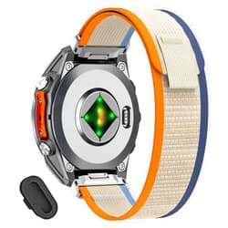 MDBBLBM 22mm Nylon Sport Band Compatible with Garmin Fenix 8 AMOLED 47mm/Fenix E/7 Pro/7/6 Pro/6/5 Plus/5,Quickfit Watch Straps for Descent G1 Solar/Quatix 7 Pro 6/Approach S70 47mm/Forerunner 965/955/945/935