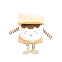 MON AMI Moe S’Mores Stuffed Plush Toy – 10”, Marshmallow Plush Toy, S’More Sandwich, Food Plush Toy, Great for Kids of All Ages