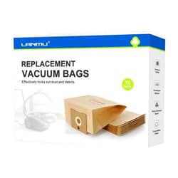 LANMU 10 Pack Vacuum Bags Compatible with Bissell Zing 4122, 2154A, 2154W, 2154, 4122D, 1668, 1668C, 1668W, 1608, 2154C Canister Vacuum, Replacement Part Number 2138425