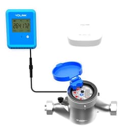 YoLink FlowSmart NSF Water Meter, Smart Water Usage Monitor and Water Leak Detection: 0.75 Inch Advanced Smart Home Water Meter, Hub Included