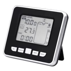 Walfront Ultrasonic Level Sensor, Ultrasonic Water Liquid Depth Level Meter Sensor Liquid Level Sensor with Temperature Display 3.3 Inch LED Display Supports Liquid Level High/Low Alarm