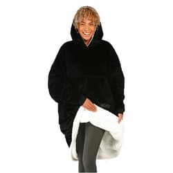 THE COMFY Original | Sherpa Lined Microfiber Fleece Wearable Blanket, Oversized Design with Hood and Pocket from Shark Tank