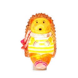 Midwest-CBK Cold Weather Hedgehog Pink 2.5 X 5 Inch Acrylic Electric Wall Plug-in Night Light