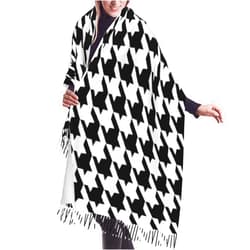 ZEWASIIL Scarf Blank And White Marble Womens Fall Winter Cashmere Feel Scarf Large Long Shawl Wrap Soft Warm Big Scarves