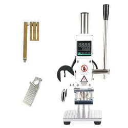 YEGOOD 5x7CM Hot Foil Stamping Machine with Finished Workbench and Positioning Slide for PVC,Leather,PU,Paper,Logo,Handbags,Digital Embossing