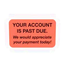 ARD MAP4480, Your Account is Past Due Billing and Collection Labels (MAP4480)