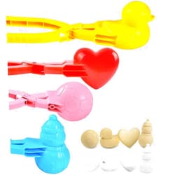 UMUACCAN 4 Pcs Snowball Maker for Kids, Snowball Clip, Perfect for Winter Toys and Games, Travel, Sandbox Toys for Kids Age 2-15, Gifts