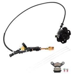 BLCYANUE Rear Disc Brake Assembly Master Cylinder Caliper,Hydraulic Disc Brake System Caliper,ATV Quad for 150cc 200cc 250cc Dirt Bike Quad ATV Gokart Go Kart Dune Buggy Black