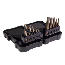 KnKut 10 Piece Left Hand Screw Machine Drill & Square Extractor Set