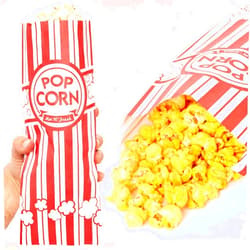 Avant Grub Leak-proof, Grease Resistant Popcorn Bags 500 Pack. Tear Resistant, Single Serving 2oz Paper Sleeves in Nostalgic Red/White Design. Great Movie Theme Party Supplies, Retro Carnivals & Fundraisers