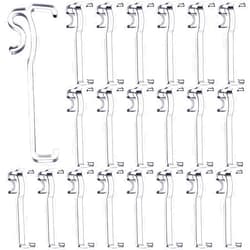 Blulu 3 Inch Valance Clips Window Blind Clear Plastic Retainer Latent for Horizontal Blind(30 Pieces)