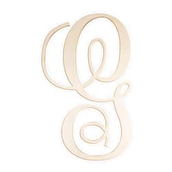 Focal20 Cursive Wooden Letters G for Wall Decor 14 Inch Large Wooden Letters Unfinished Monogram Wood Letter Crafts Alphabet Sign Cutouts for DIY Painting Door Hanger (G)