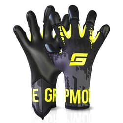 GRIPMODE Air Yellow FT Goalkeeper Gloves Adult and Child with Griptec® Latex Lining I Suitable in All Weather I Football Goal Protection for Children, Teenagers & Adults