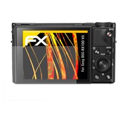 AtFoliX Screen Protector compatible with Sony DSC-RX100 VII Screen Protection Film, anti-reflective and shock-absorbing FX Protector Film (3X)