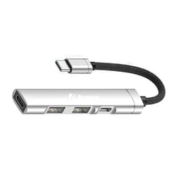 AOMAX USB Hub 4 in 1, USB 3.0 Extender with USB C Power & Data Ports, USB Splitter USB Port Hub for Laptop/PC, Multiport USB Dock for MacBook, Mac Pro, Mac Mini, iMac, Surface Pro