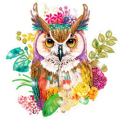 Bowetile Special Shape Diamond Art Painting Kits for Adults Beginners, Owl Diamond Art Painting Kits, 5D DIY Diamond Crystal Rhinestones Gem Art for Adults, Home Wall Decor 12ﾗ12 Inch