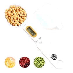 3T6B Digital Spoon Scale Electronic Measuring Spoon with 2 Replaceable Spoons, Food Coffee Weigh Scale High Precision for Home 500/0.1g, Digital Food Spoon Scale, Kitchen Scales with LCD Display