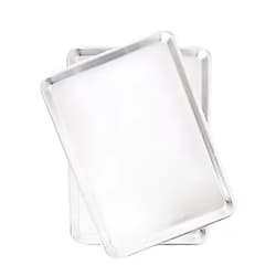 Nordic Ware Natural Aluminum Commercial Baker's Half Sheet, 2 pack, 2-Pack, Silver 2-Pack Half Sheet