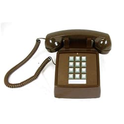 Cortelco 2500-V-BR 250045-VBA-20M Desk w/ Volume - Brown