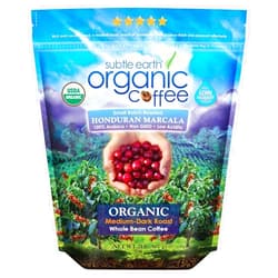 GOOFY TURTLE 2LB Subtle Earth Organic Coffee - Medium-Dark Roast - Whole Bean Coffee - 100% Arabica Beans - Low Acidity and Non-GMO - 2lb bag