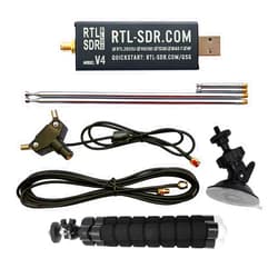RTL-SDR Blog V4 R828D RTL2832U 1PPM TCXO HF Bias Tee SMA Software Defined Radio with Dipole Antenna Kit