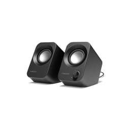 FUNLOGY Speaker - 14W Stereo PC Speakers, USB Powered, Compact Size with 30° Tilt Design, Volume Dial Control, for Desktop, Laptop, Monitor, Gaming Consoles, Black