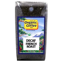 The Organic Coffee Co. DECAF French Roast Whole Bean Coffee 2LB (32 Ounce) Dark Roast Natural Water Processed USDA Organic