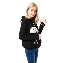 Felyong Unisex Pet Carrier Hoodie Cat Dog Pouch Holder Sweatshirt Shirt Top