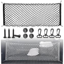 RED WOLF Envelope Style Cargo Net Fit for 2020-2025 Toyota Highlander Trunk Bed Grocery Net Elastic Mesh Organizer SUV Rear Tailgate Netting 43.3