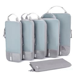 BAGSMART 6 Set/4 Set/2 Set Compression Packing Cubes for Travel, Lightweight Vacation Travel Essentials, Travel Accessories for Suitcase Organizer Bags Set, Durable Luggage Organizer Travel Bags