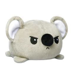 TeeTurtle - The Original Reversible Koala Plushie - Gray - Cute Sensory Fidget Stuffed Animals That Show Your Mood 3.5 inch