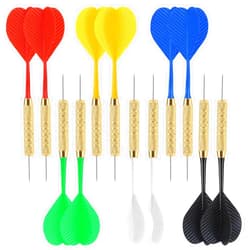 Accmor 18 Pack Steel Tip Darts, 18 Grams Metal Tip Dart Set, Darts Metal Tip Set, Metal Darts for Dartboard
