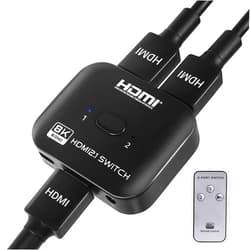 DGODRT 8K HDMI 2.1 Switch 4K 120Hz Splitter, Bi-Directional Switcher 2 in 1 Out Support 48Gbps 8K@60Hz 4K@144Hz for PS5/PS4,HDTV,Xbox,Fire Stick
