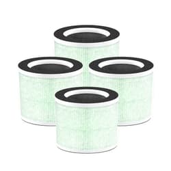 Nispira True HEPA Carbon Replacement Filter Compatible with RENPHO RP-AP088 Air purifier RP-AP088W/RP-AP088B RP-AP088-F2 4 Stage Filtration System, 4 Pack