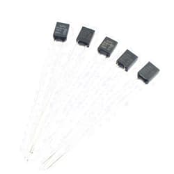 Bestol 5 Pcs for Aupo Thermal Fuse Cutoff 1A 2A 3A 5A 250V,84 102 115 125 130 135 145 150 C Degree LED Fuses Temperature Switches Control (102℃, 3A)