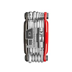Crankbrothers Multi Tool M 17 Bike Tool - MTB Multi-Tool Black & Red - 17 bicycle tools (17 in 1 tool), ergonomic and lightweight