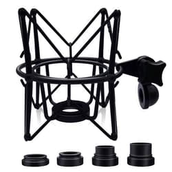 Boseen Microphone Shock Mount Mic Holder - Anti Vibration Spider Shockmount Compatible with Many Condenser Mics Like AT2020 MXL 770 MXL 990 Samson G Track Pro Rode Procaster NT1-A Neumann U87 etc.