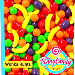 The Penny Candy Nestle Wonka Runts - Nostalgic Fruit Flavored Hard Candy Bulk - 1 LB Bag
