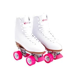 Chicago Skates Classic Quad Roller Skates for Women & Men – Durable & Top Performance, Adjustable High-Top Boots for Safe Indoor/Outdoor Roller Derby–60mm PU Wheels & Semi-Precision Bearings
